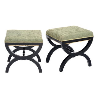 Pair of Stools, Vintage French, Circa 1930s For Sale