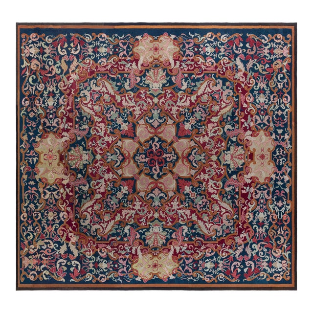 19th Century French Aubusson Carpet with Baroque Revival Design 18'0" × 18'7" For Sale