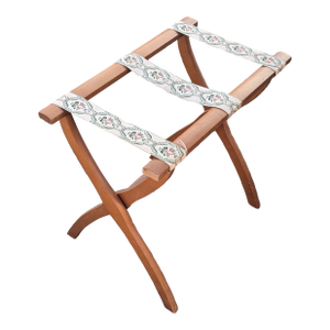 Vintage Wooden Vintage Scheibe Style Folding Luggage Rack Stand