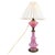 Glass Table Lamp in Pink Opaline Glass with Brass Base, 1880 For Sale - Image 7 of 7