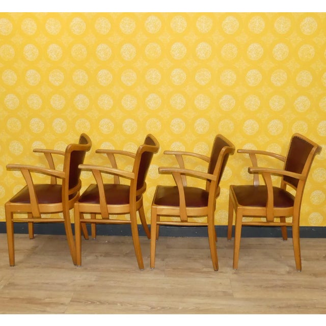 Vintage Armchair in Skai and Leather, 1960s For Sale - Image 10 of 11