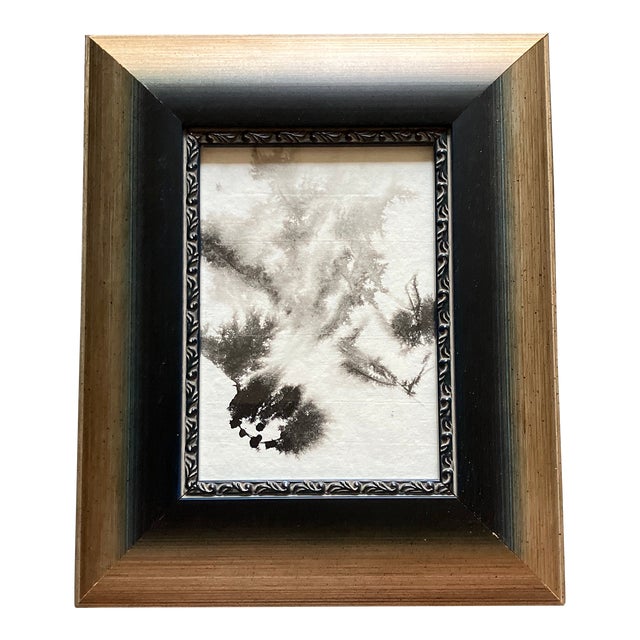 Contemporary Original Abstract Black Ink Painting For Sale