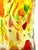 Mid 20th Century Tall Yellow Hand-Blown Glass Bottle in Murano Style For Sale - Image 10 of 17