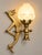 Art Deco Bronze Wall Sconces with Tulip Shades and Dragons, 1890s, Set of 2 For Sale - Image 3 of 11