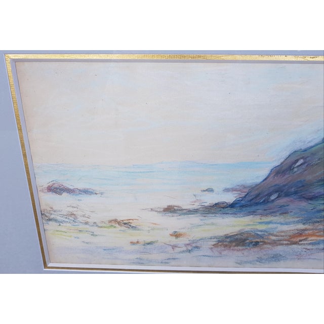 Drawing/Sketching Materials Schuffenecker - Seaside - Pastel on Paper - 1900 For Sale - Image 7 of 12