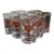 Mid-20th Century Cyril Gorainoff–Attributed Hand-Painted Fox Mask Cocktail Glasses — Set of 8 For Sale