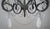 Six-Light Rock Crystal Wrought Iron Chandelier For Sale - Image 11 of 12