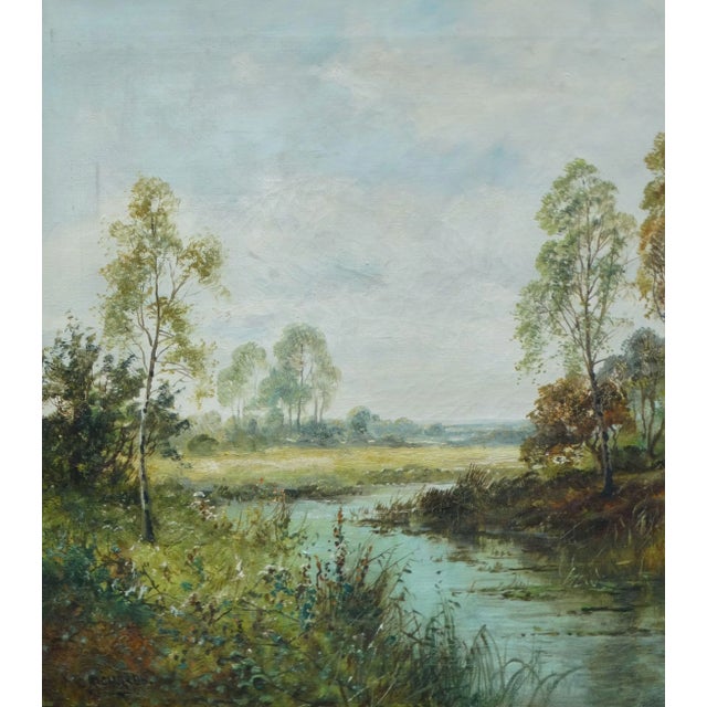 Blue Stream in a Landscape Oil Daniel Sherrin 1868-1940 Listed Hammer Prices For Sale - Image 8 of 11