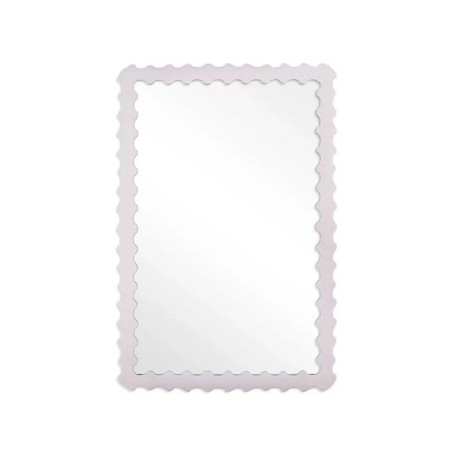 Contemporary Fleur Home Audubon Bamboo Rectangle Mirror in Lite Lavender, 36x48 For Sale - Image 3 of 3