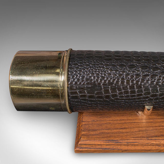 Large Vintage Wwii Telescope, English, Brass, Military Broad Arrow, Ottway & Co For Sale - Image 9 of 9