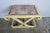 Italian Style "X" Bench W/ Chinoiserie Linen Fabric For Sale - Image 4 of 10
