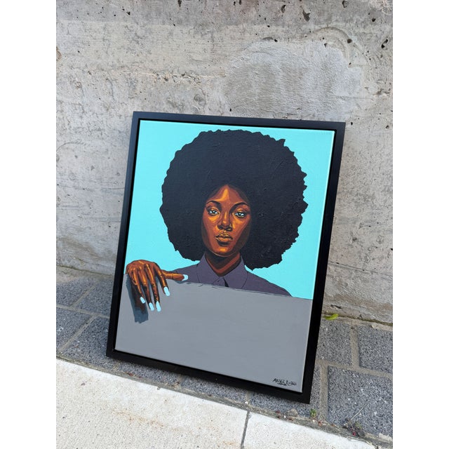 The Silent Guarde, 2, Acrylic Painting by Emmanuel Akolo. (2026) For Sale - Image 10 of 12