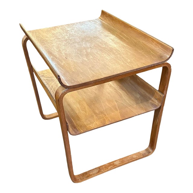 1932 Alvar Aalto Style Bentwood Side Table #915 For Sale