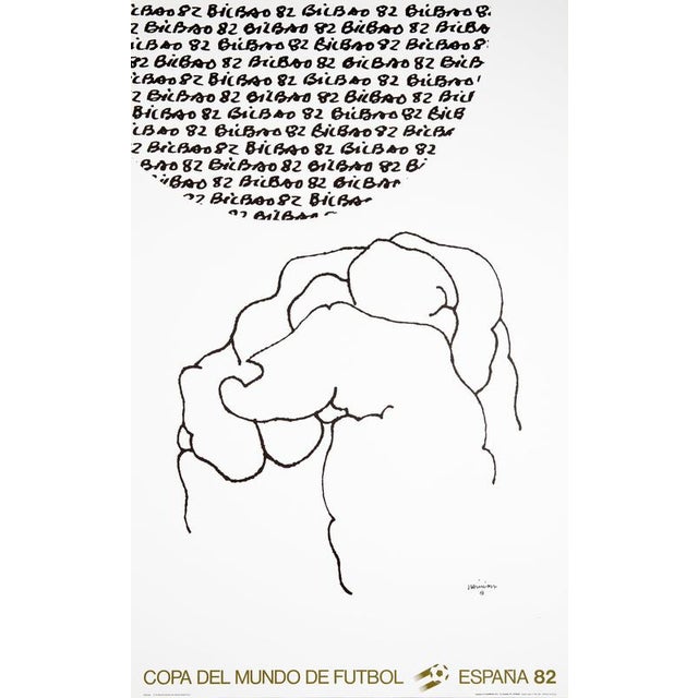 Eduardo Chillida, Soccer World Cup, 1982, Lithograph For Sale - Image 4 of 4