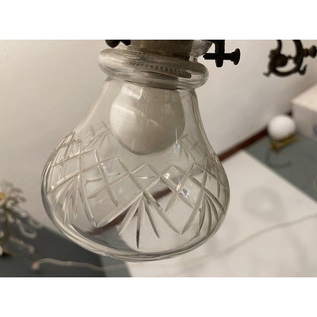 Vintage Bronze Chandelier, 1940s For Sale - Image 4 of 9