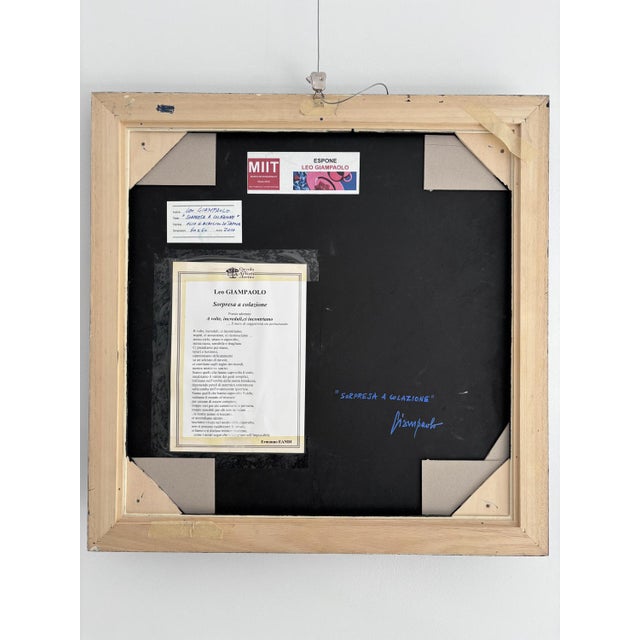 Leo Giampaolo, Surprise at Breakfast, Oil and Acrylic on Canvas, 2010 For Sale - Image 10 of 11