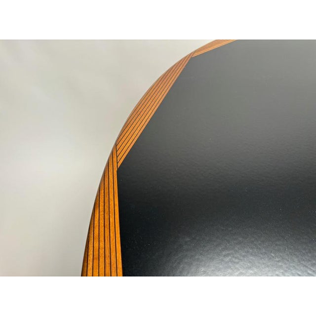 Black Round Africa Table attributed to Afra & Tobia Scarpa for Maxalto Artona, 1970s For Sale - Image 8 of 17