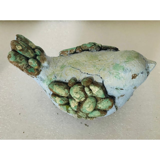 Mid 20 Th C Handmade Concrete Garden Bird Figurines For Sale - Image 4 of 5