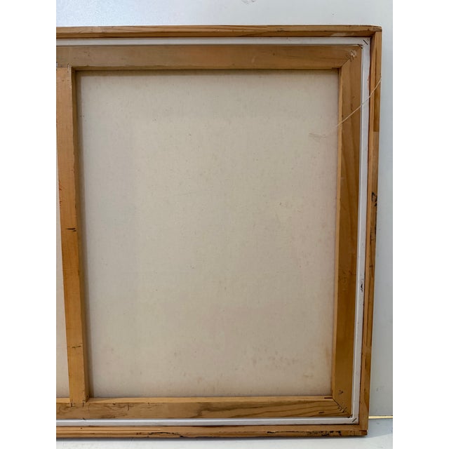 Vintage Modernist Landscape Painting - Signed For Sale - Image 10 of 11
