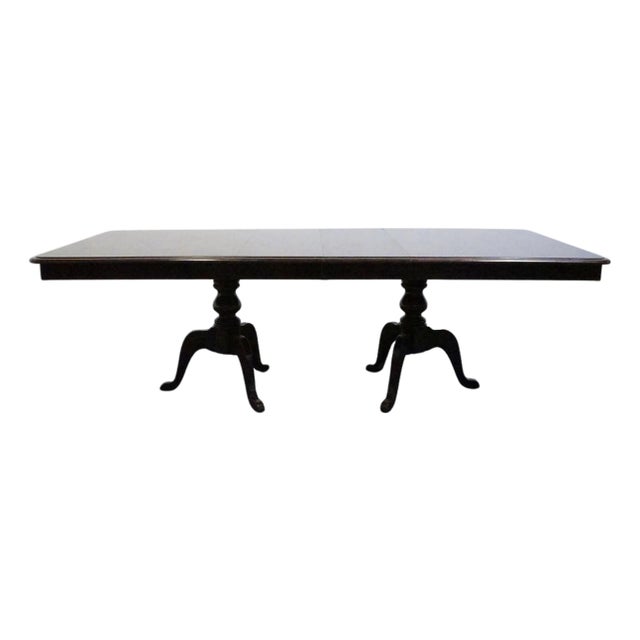 Kincaid Furniture Cherry Mountain III Solid Cherry Traditional Style 95" Double Pedestal Dining Table 81-057 For Sale