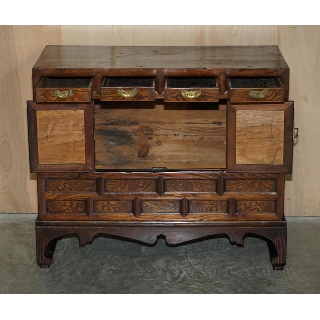 Korean Scholars Side Tables with Drawers, 1950s, Set of 2 For Sale - Image 13 of 18