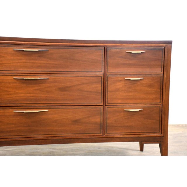 Kent Coffey Tempo Walnut Dresser For Sale - Image 9 of 10