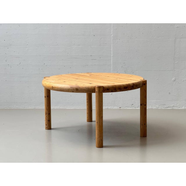 Round Pine Table by Rainer Daumiller, Denmark, 1970s For Sale - Image 4 of 18