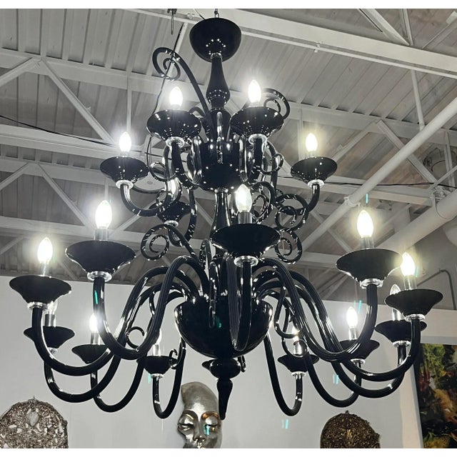 Simone Cenedese - Black Beauty Chandelier For Sale - Image 10 of 12