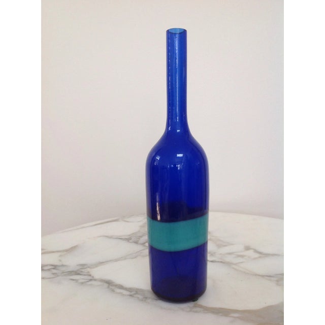 Modern Venini Italian Modern Glass Bottle For Sale - Image 3 of 6