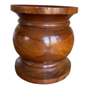 Antique Lignum Vitae Mortar/Urn