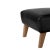 Contemporary Black Leather and Smoked Oak My Own Chair Footstool by Lassen For Sale - Image 3 of 5