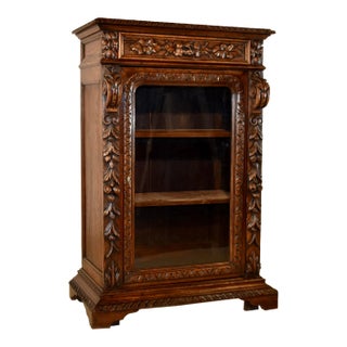 19th Century French Carved Bookcase For Sale