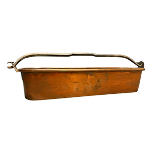 19th Century French Copper & Brass Poissonnière (Fish Cooker), Circa 1820–40