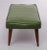 1950s Green Faux Leather Ottoman, 1985 For Sale - Image 5 of 9