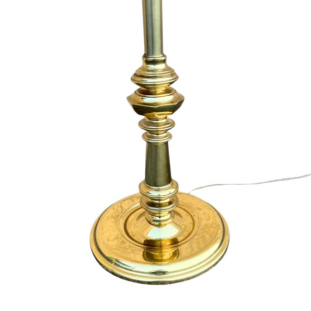 Brass Vintage Sputnik Dandelion Floor Lamp – Brass & Smoke Glass – Emil Stejnar Style For Sale - Image 8 of 9