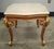 French Late 20th Century Meroni Francesco Louis XV Partial Gilt Mahogany and Marble Top Side Table For Sale - Image 3 of 12