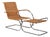 Set of Vintage MR20 Lounge Chair and Ottoman by Ludwig Mies Van Der Rohe, 1960s For Sale