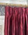 Modern Custom Made Designer Silk Deep Red Wine Drapery Panels Pair Pinch Pleat – Flannel Interlined, Lined For Sale - Image 3 of 7