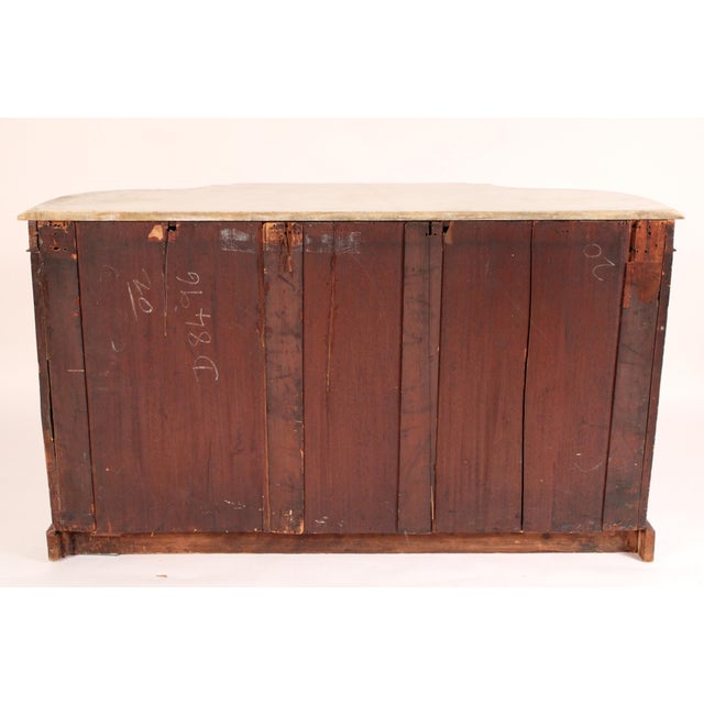 Victorian Inlaid Burl Walnut Sideboard With Marble Top For Sale - Image 13 of 13
