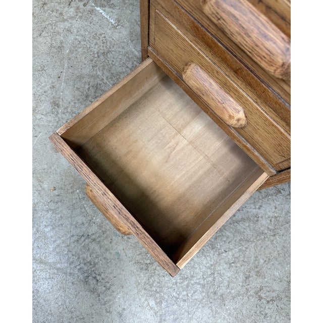 Vintage Oak Ministers Desk, 1930s For Sale - Image 13 of 15