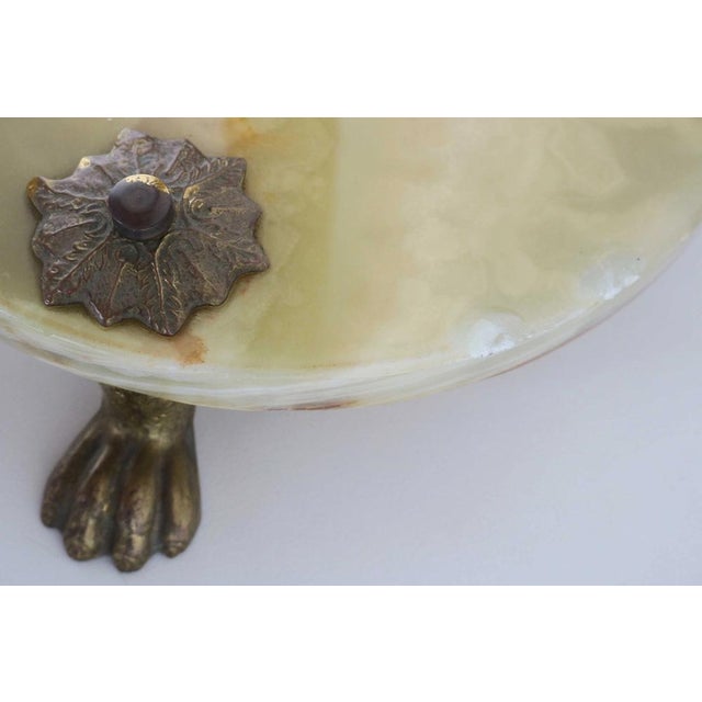 Mid-Century Italian Brass and Onyx Hall Tree Coat Rack with Twisted Column, 1950s For Sale - Image 9 of 13