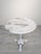 Marble Table on Whitewashed Cast Iron Leg For Sale - Image 3 of 12