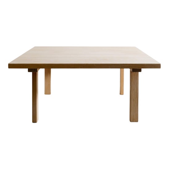 Squared Danish Wooden Coffee Table in Oregon Pine, 1970s For Sale