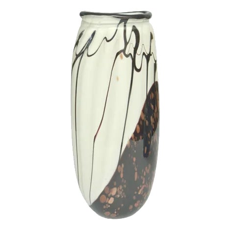 Vintage Murano Glass Vase For Sale
