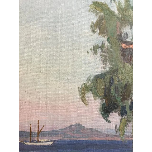 Armand Cacheux, Bord de Mer et Voilier, Oil on Canvas For Sale - Image 4 of 8