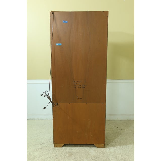 Pair Drexel Curved Glass 4 Door Curio Chairish