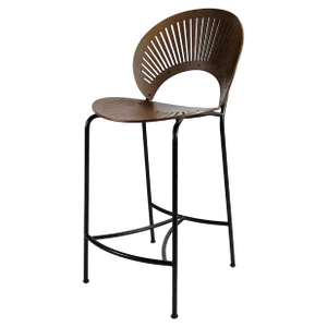Trinidad Bar Stool in Stained Oak attributed to Nanna Ditzel, 2018