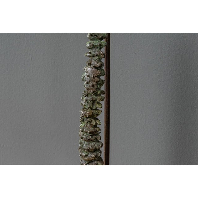1970s Cast Bronze Spinal Sculpture For Sale - Image 5 of 8