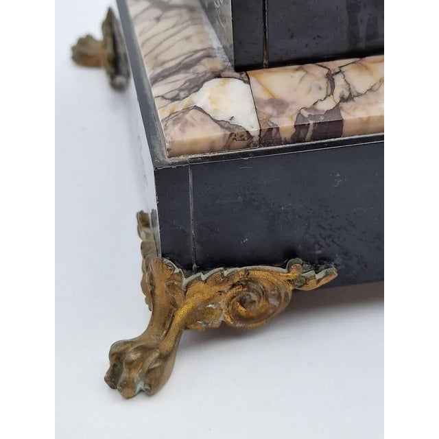 French Marble Pendulum Clock For Sale - Image 5 of 11