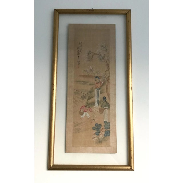 Early 20th Century Chinese Watercolor Painting, Framed For Sale - Image 4 of 9